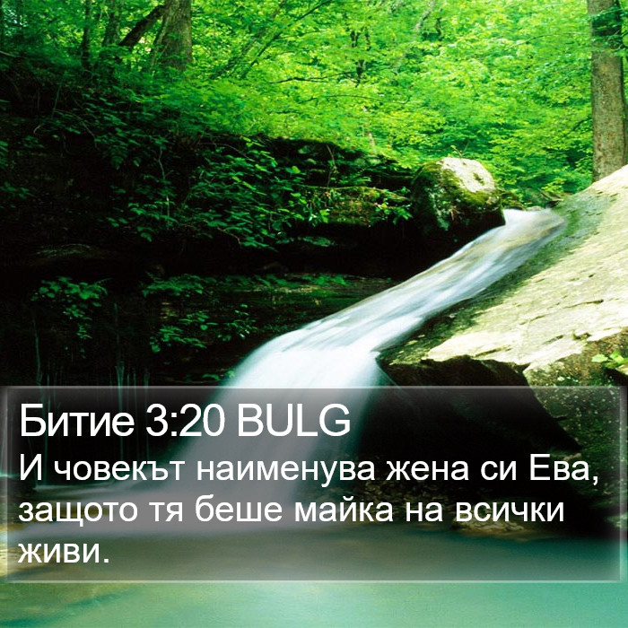 Битие 3:20 BULG Bible Study