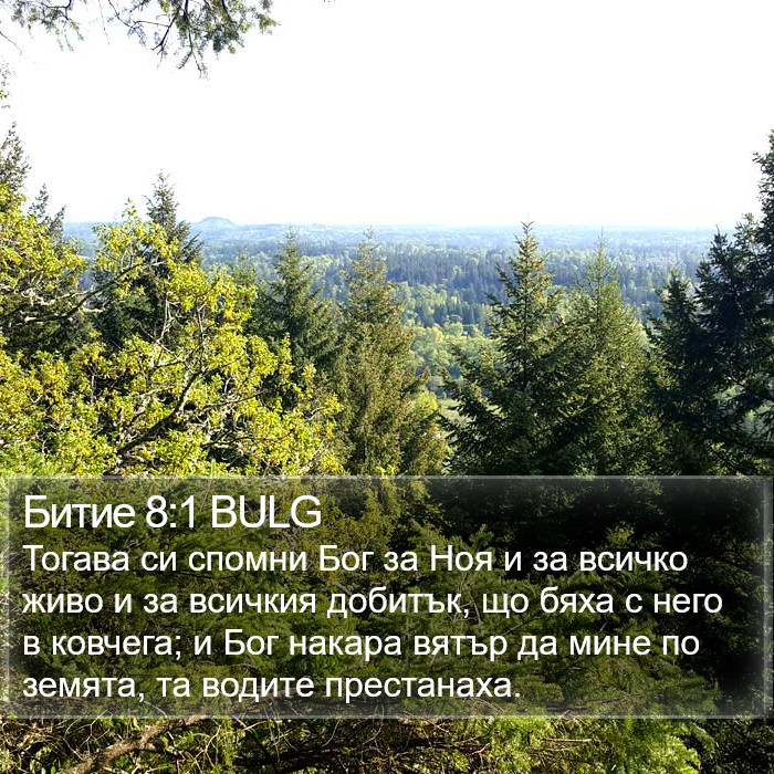 Битие 8:1 BULG Bible Study