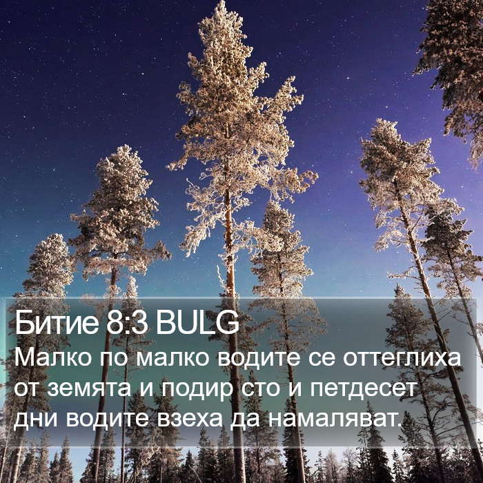 Битие 8:3 BULG Bible Study