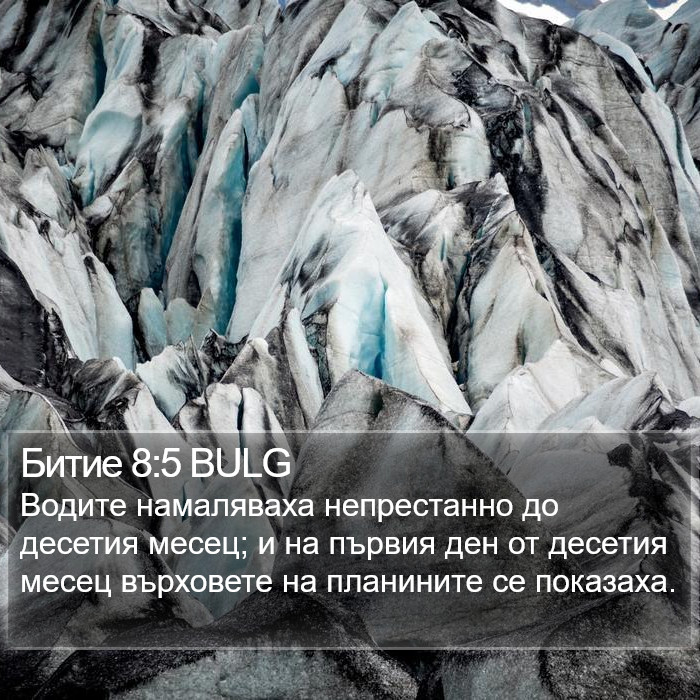 Битие 8:5 BULG Bible Study