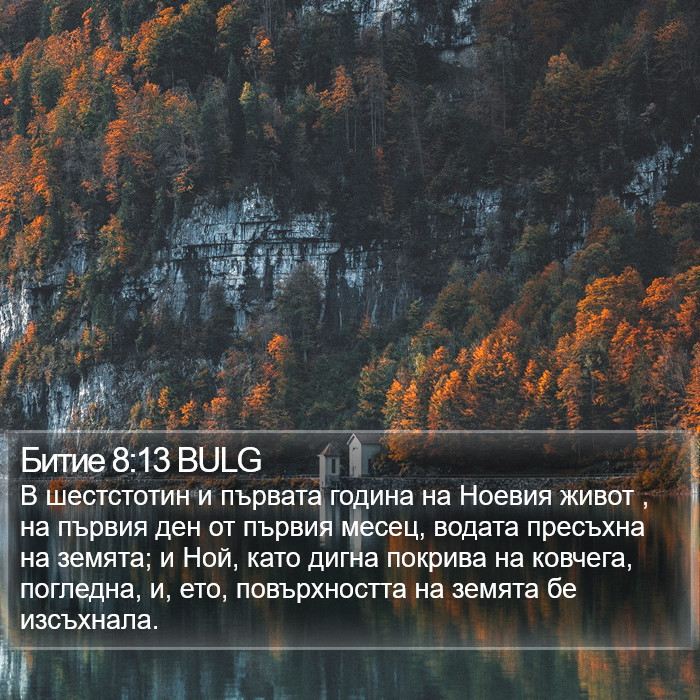 Битие 8:13 BULG Bible Study