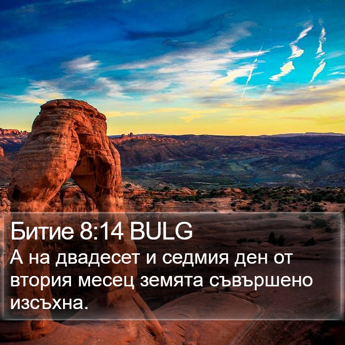 Битие 8:14 BULG Bible Study