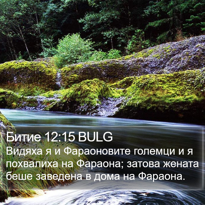 Битие 12:15 BULG Bible Study