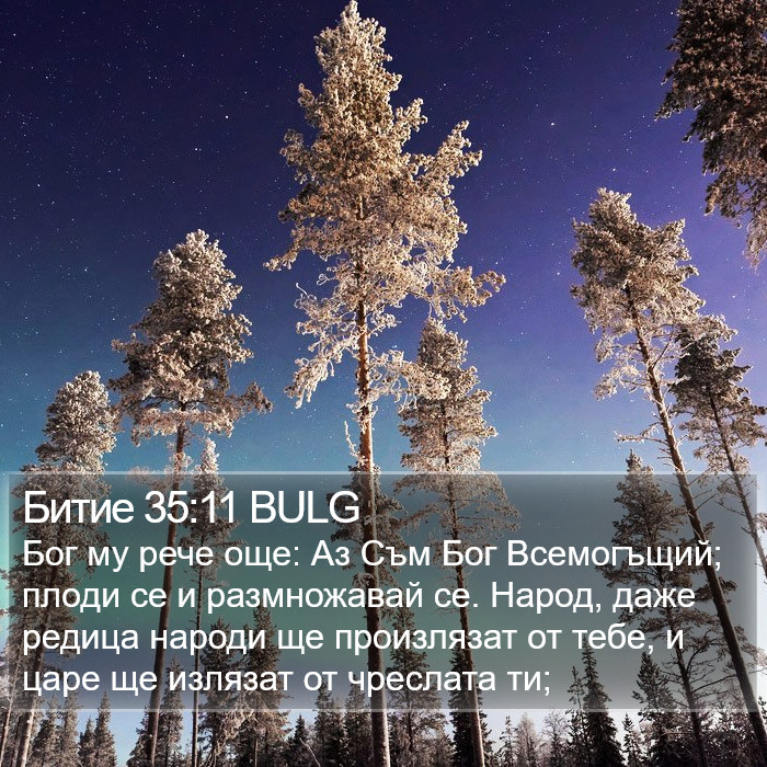 Битие 35:11 BULG Bible Study