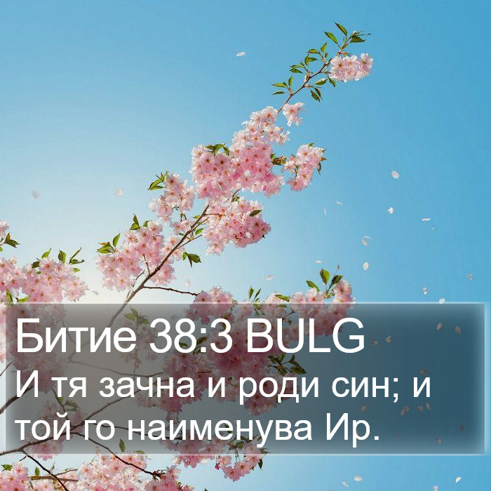 Битие 38:3 BULG Bible Study