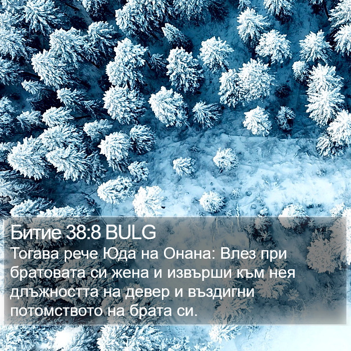 Битие 38:8 BULG Bible Study