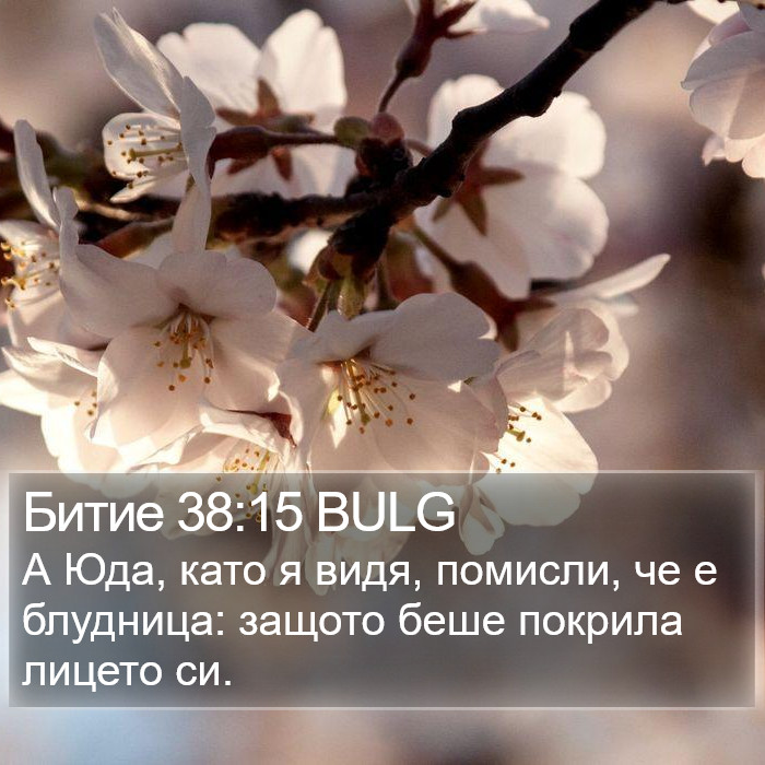 Битие 38:15 BULG Bible Study