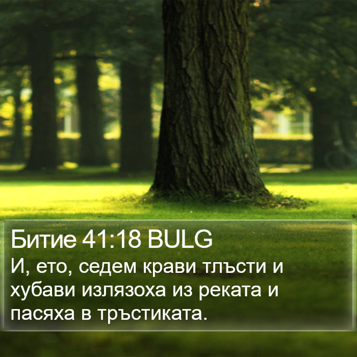 Битие 41:18 BULG Bible Study