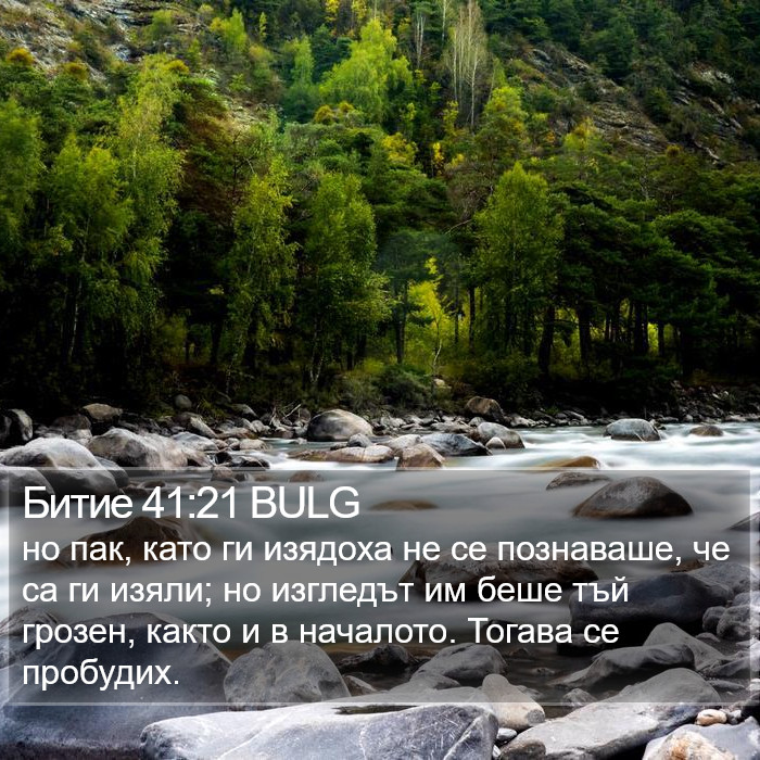 Битие 41:21 BULG Bible Study