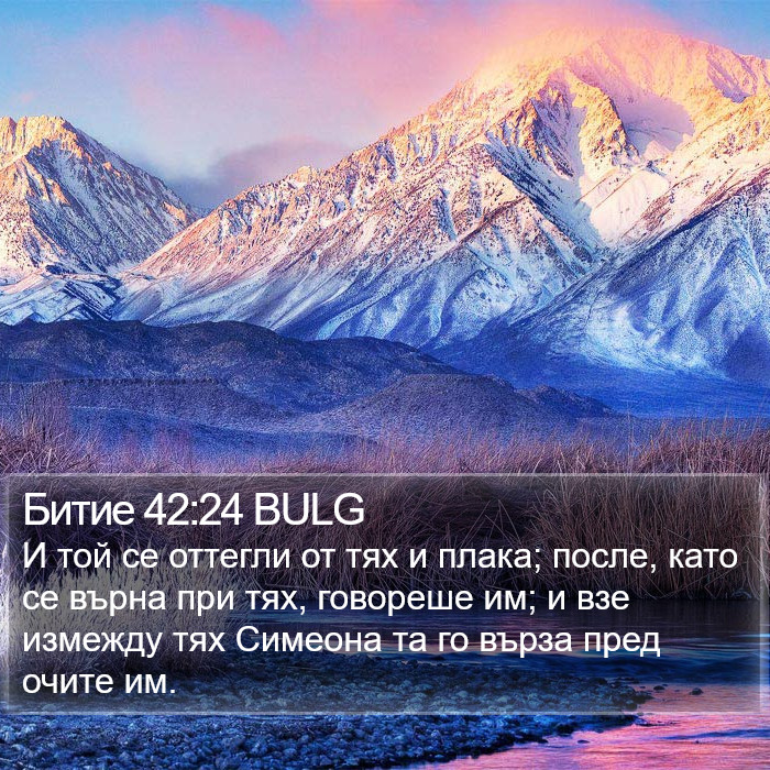 Битие 42:24 BULG Bible Study