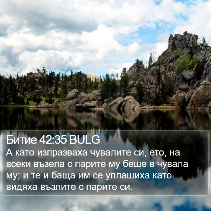 Битие 42:35 BULG Bible Study