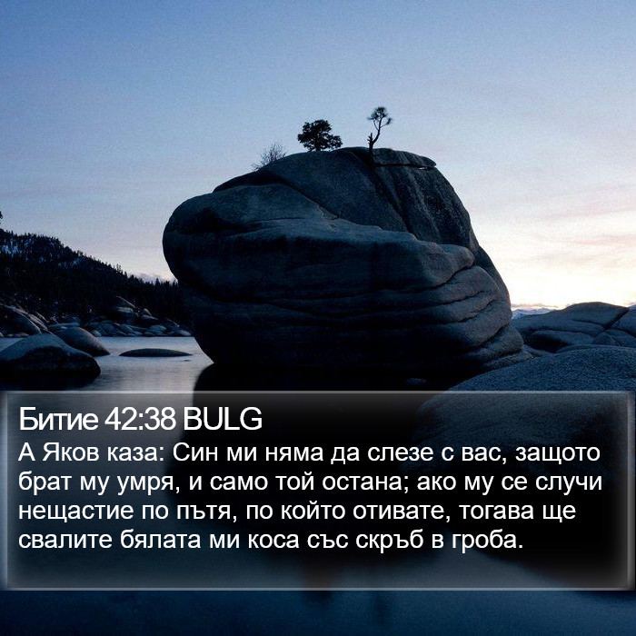 Битие 42:38 BULG Bible Study