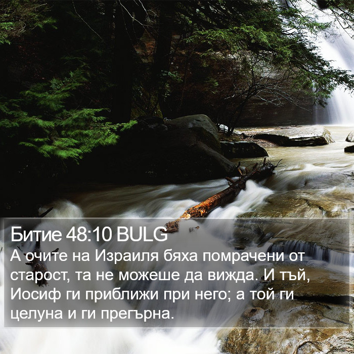 Битие 48:10 BULG Bible Study