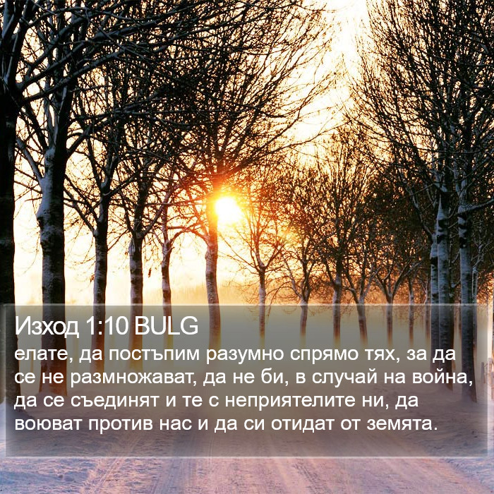 Изход 1:10 BULG Bible Study