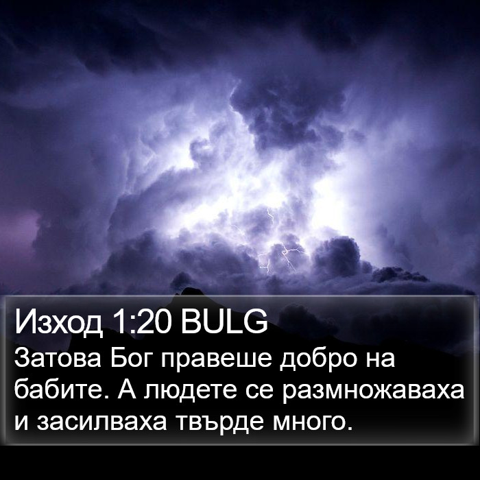 Изход 1:20 BULG Bible Study