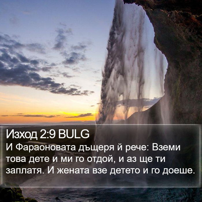 Изход 2:9 BULG Bible Study