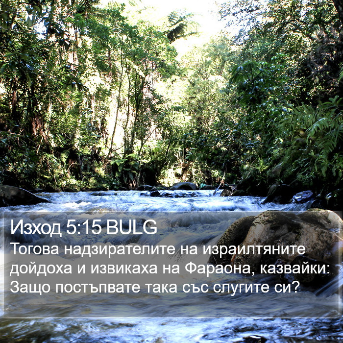 Изход 5:15 BULG Bible Study