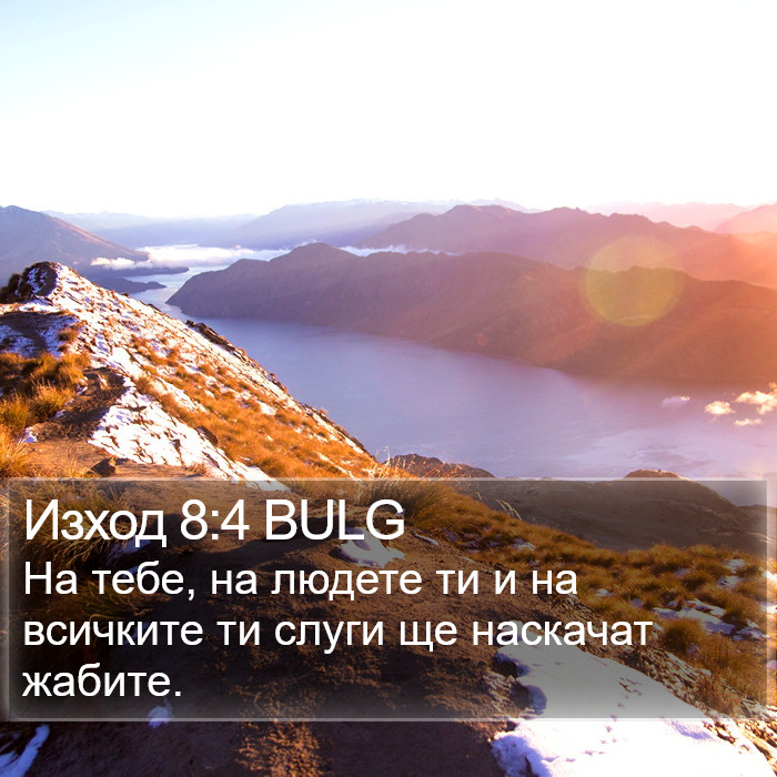 Изход 8:4 BULG Bible Study