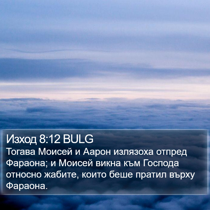 Изход 8:12 BULG Bible Study