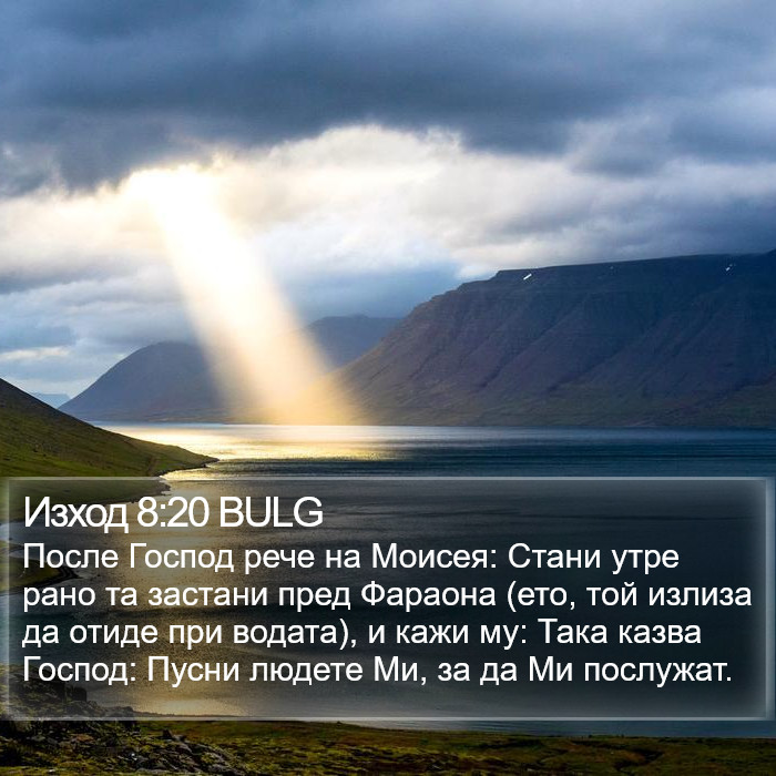 Изход 8:20 BULG Bible Study