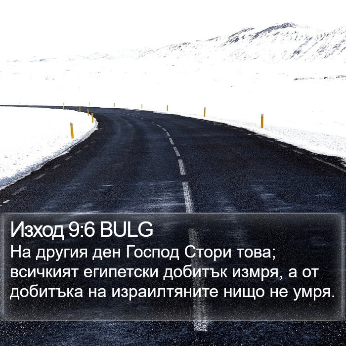 Изход 9:6 BULG Bible Study