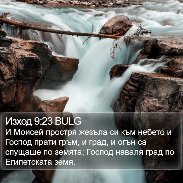 Изход 9:23 BULG Bible Study