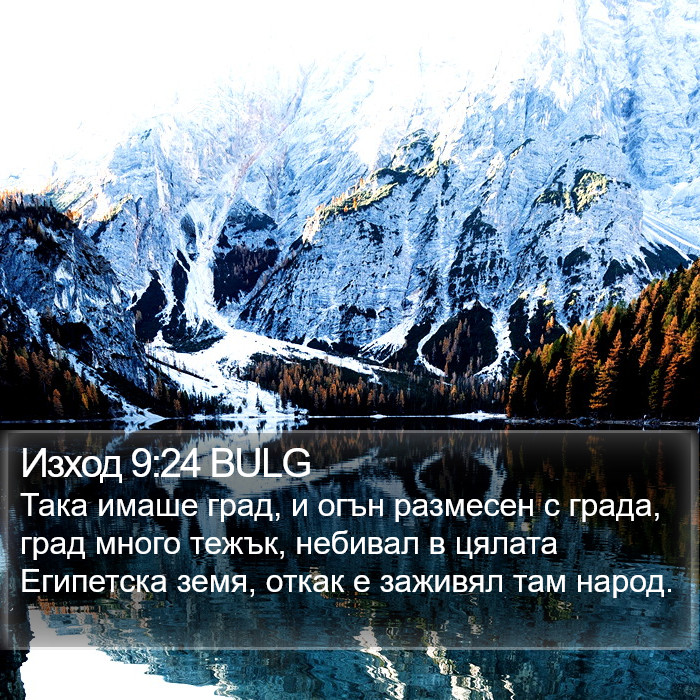 Изход 9:24 BULG Bible Study