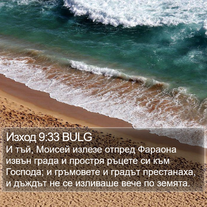 Изход 9:33 BULG Bible Study