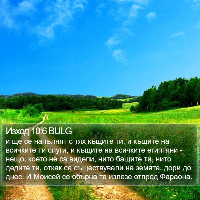 Изход 10:6 BULG Bible Study