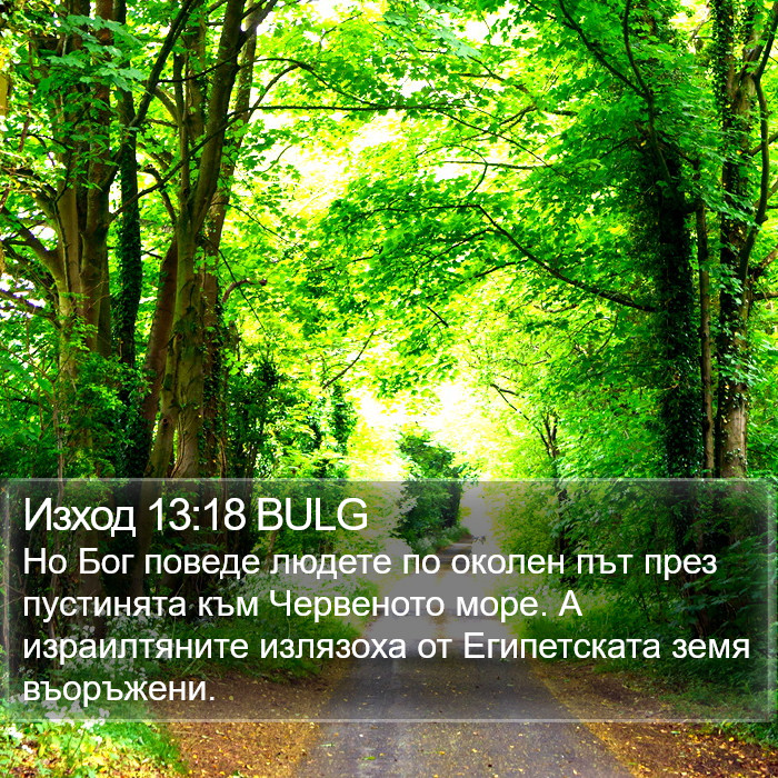 Изход 13:18 BULG Bible Study