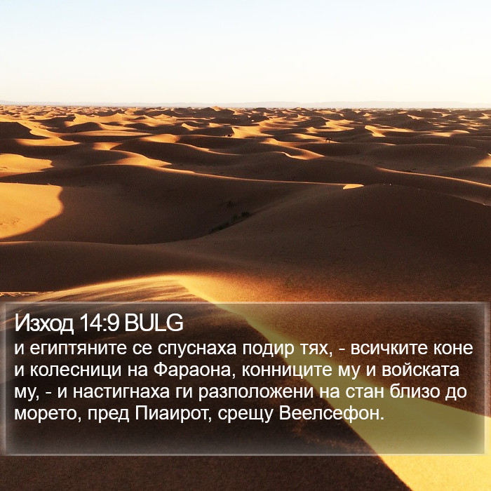 Изход 14:9 BULG Bible Study