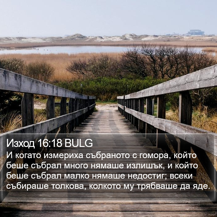 Изход 16:18 BULG Bible Study