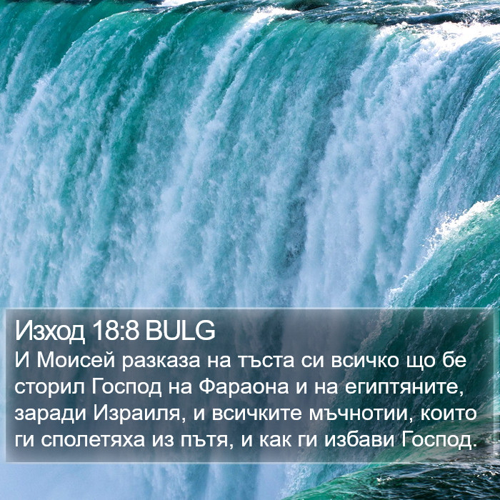 Изход 18:8 BULG Bible Study