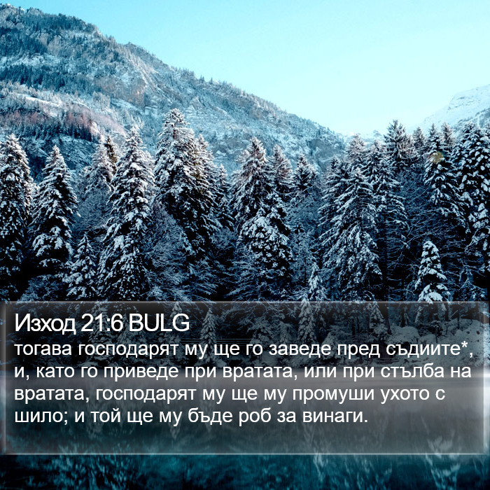 Изход 21:6 BULG Bible Study