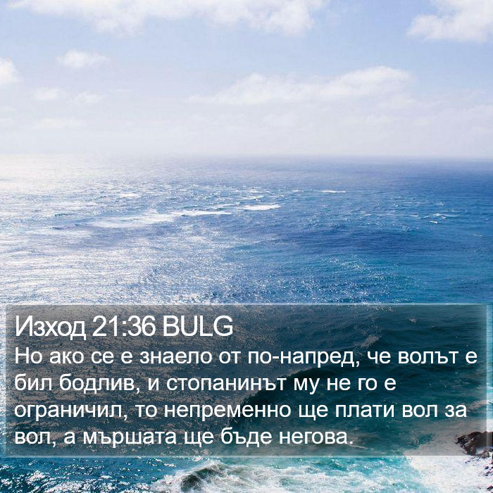 Изход 21:36 BULG Bible Study