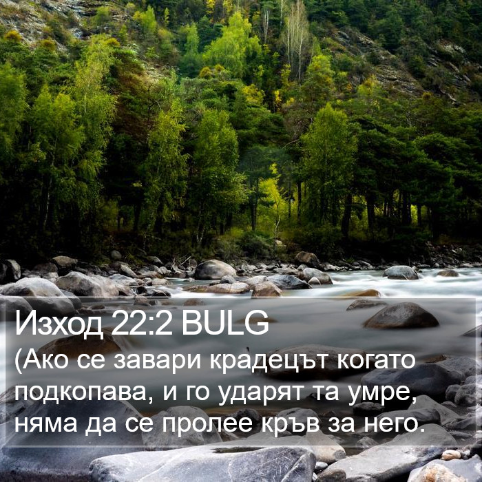 Изход 22:2 BULG Bible Study