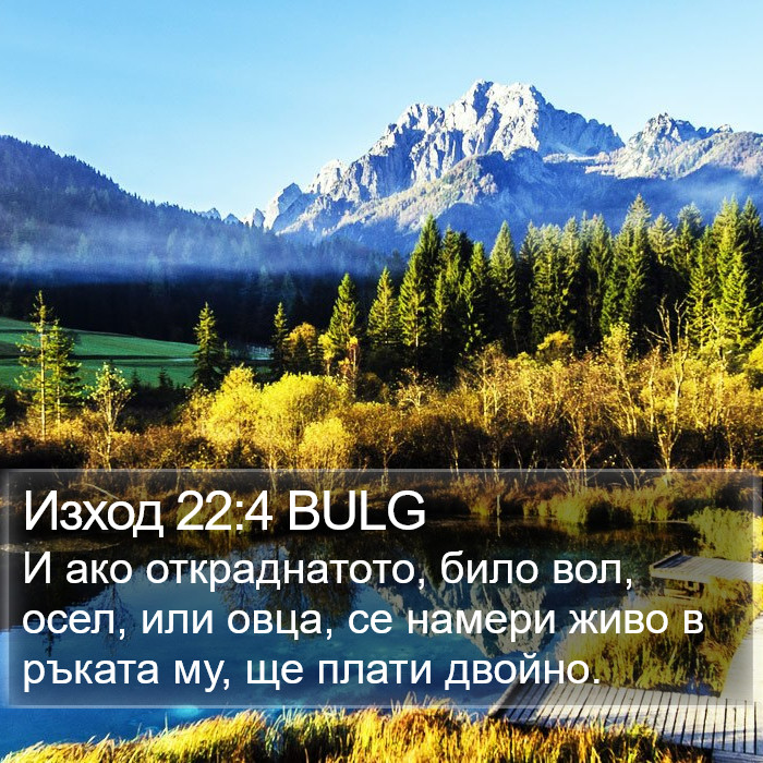 Изход 22:4 BULG Bible Study