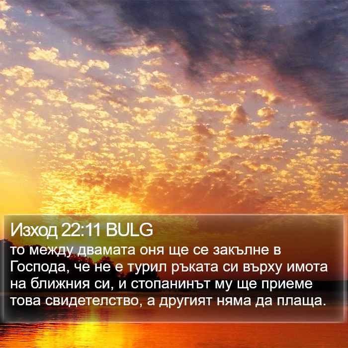 Изход 22:11 BULG Bible Study