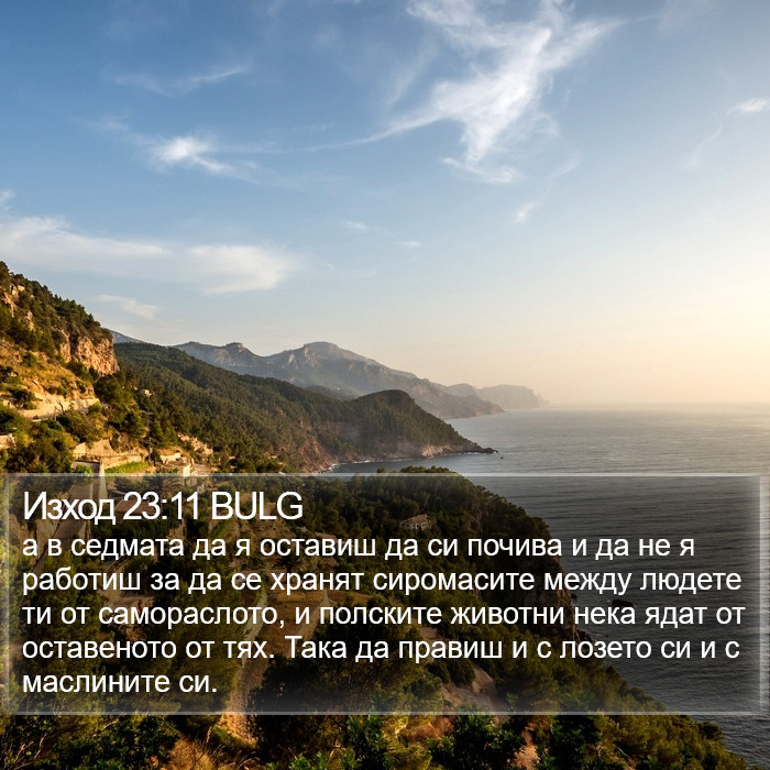 Изход 23:11 BULG Bible Study