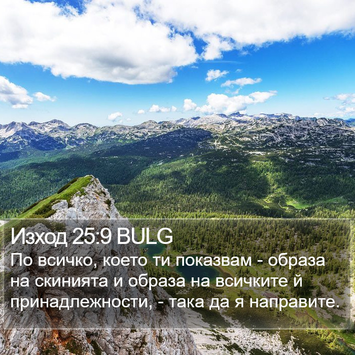 Изход 25:9 BULG Bible Study
