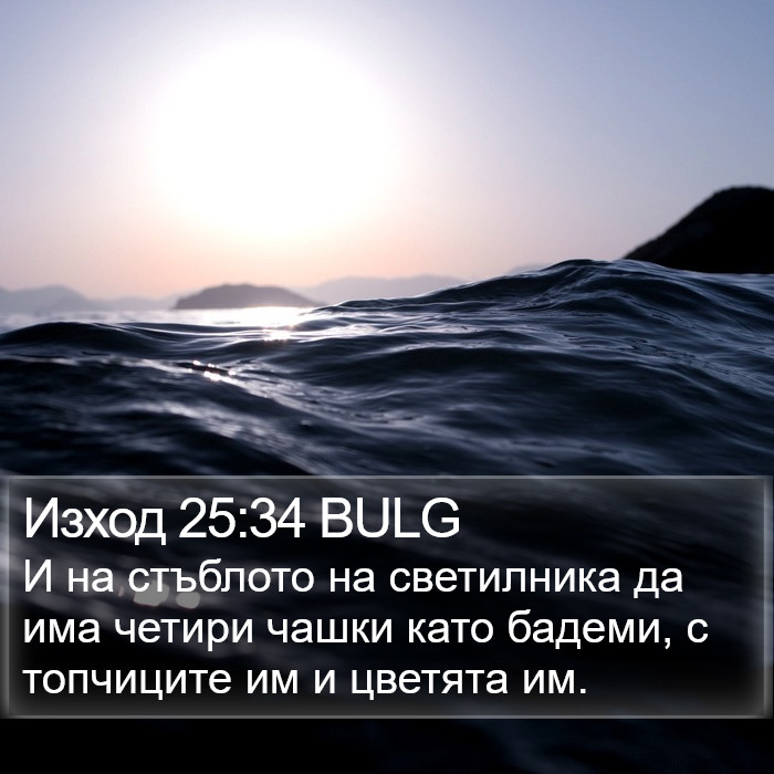 Изход 25:34 BULG Bible Study