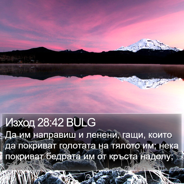 Изход 28:42 BULG Bible Study