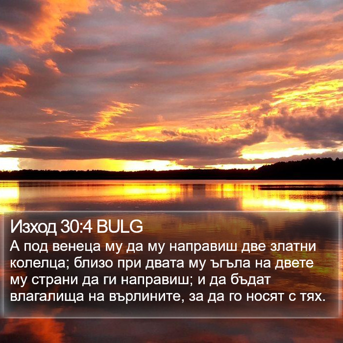 Изход 30:4 BULG Bible Study