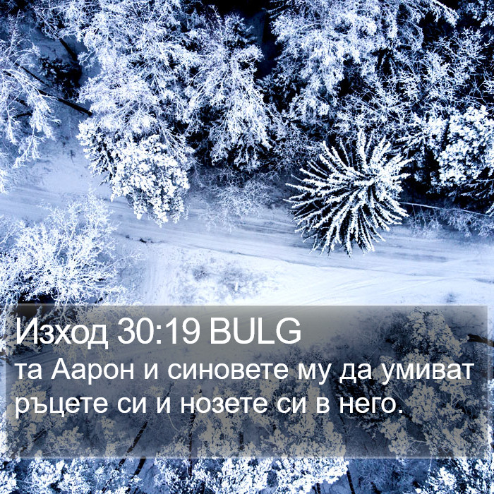 Изход 30:19 BULG Bible Study