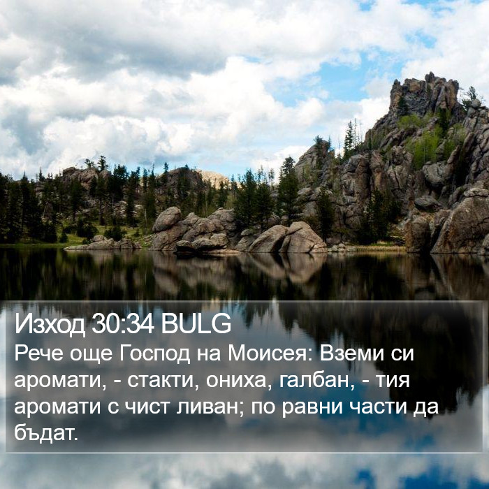 Изход 30:34 BULG Bible Study