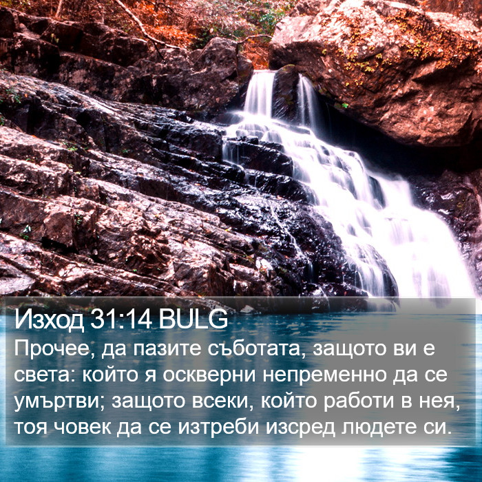 Изход 31:14 BULG Bible Study