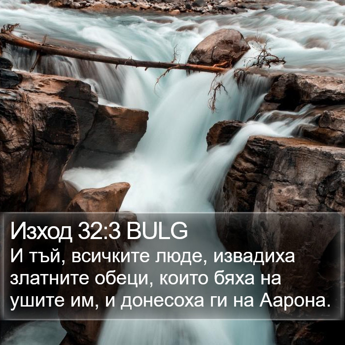 Изход 32:3 BULG Bible Study