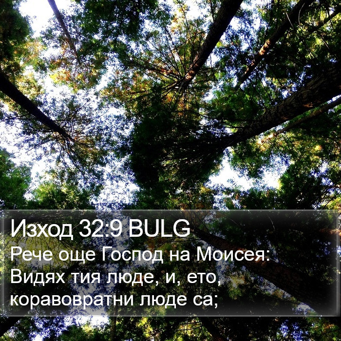 Изход 32:9 BULG Bible Study