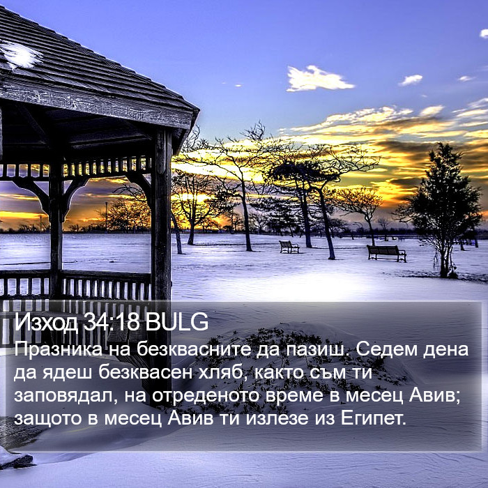 Изход 34:18 BULG Bible Study