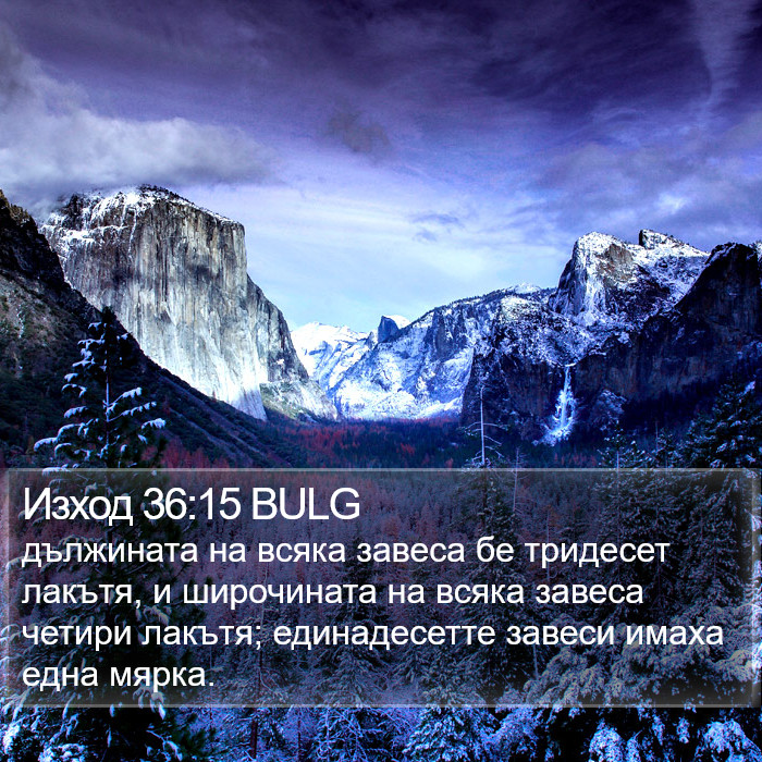 Изход 36:15 BULG Bible Study